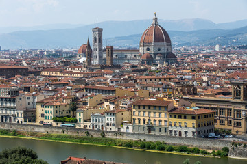 Fototapeta na wymiar Florence city scape with Santa Maria del Fiore