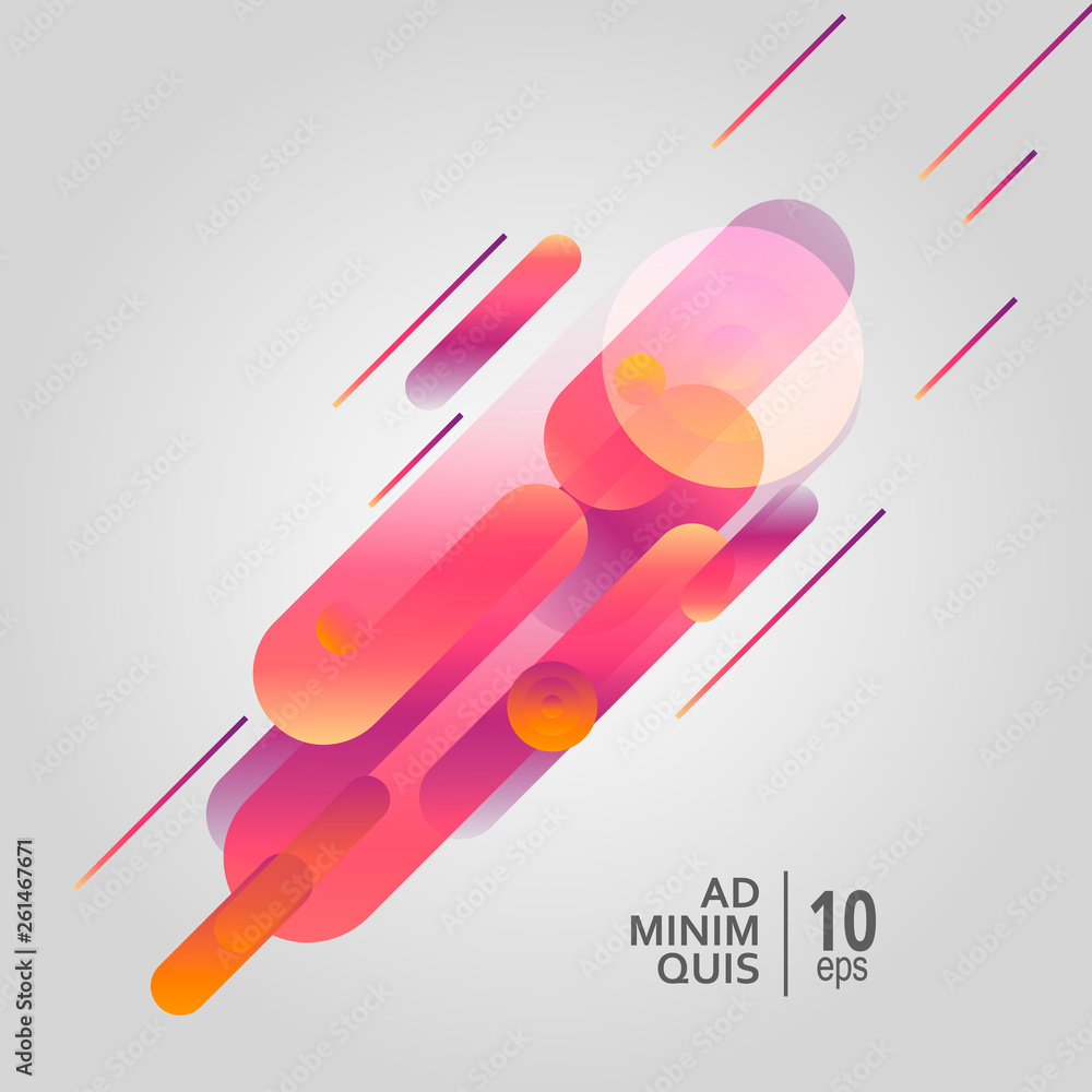 Poster vector abstract motion design background