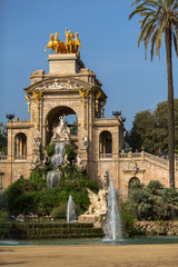 Fototapeta premium A View Of A Parc de la Ciutadella Fountain