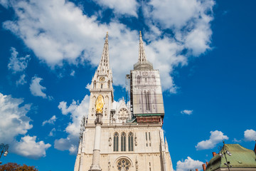 Fototapeta na wymiar Zagreb Cathedral in Zagreb, Croatia
