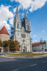 Fototapeta na wymiar Zagreb Cathedral in Zagreb, Croatia