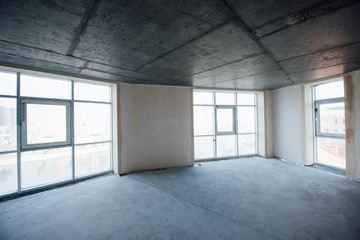 Interior finishing work in the room