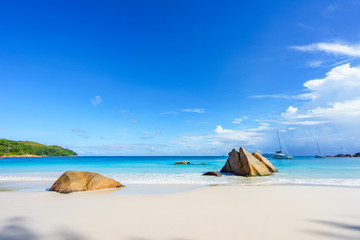 Fototapeta na wymiar stunning paradise beach at anse lazio, praslin, seychelles 57