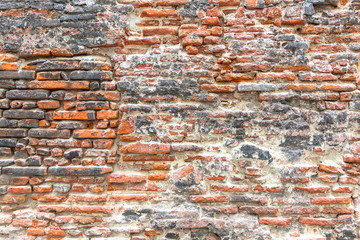 Black and orange brick texture.