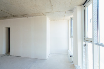 Interior finishing work in the room