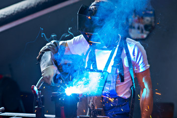 welder in factory