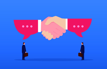Successful business communication and agreement