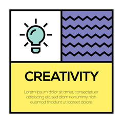 CREATIVITY ICON CONCEPT