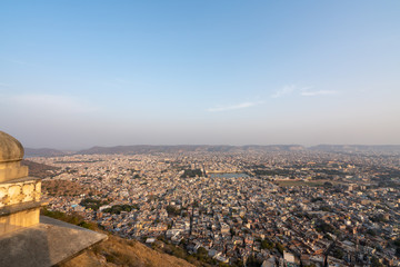 Obraz premium タイガーフォートから見るジャイプールの風景