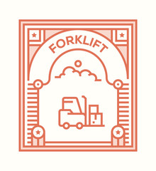 FORKLIFT ICON CONCEPT