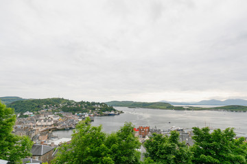 Fototapeta premium View on City Oban in Scotland