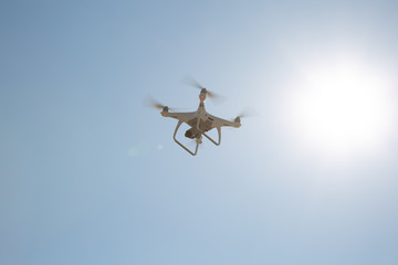 Flying the copter in the sun