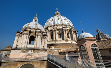 Fototapeta na wymiar A view of Beautiful St. Peter's Basilica