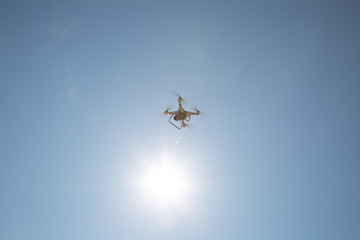 Flying the copter in the sun