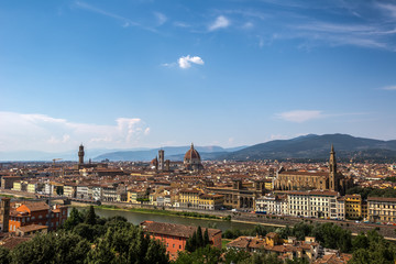 Fototapeta na wymiar A view of Florence skyline at day time
