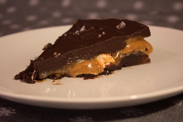chocolate mudkake with marsmallows 