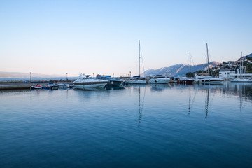 Fototapeta na wymiar View of Croatian resort Baska Voda