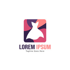 Boutique logo template design. minimalist Boutique logo with modern frame