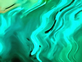 Watercolor abstract background pattern with chaotic multi color waves. Psychedelic cartoon bright effect. Little wet and liquid elements.