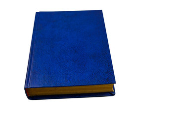 Blue book isolated on a white background