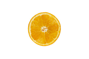 Navel Orange isolated on white background.