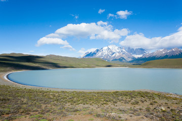 Torres del Paine national park landscape, Chile