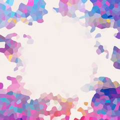 Abstract colorful frame with copy space for text or image