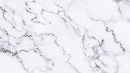 White marble texture with natural pattern for background.