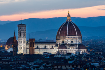 Fototapeta premium Florence city scape with Santa Maria del Fiore