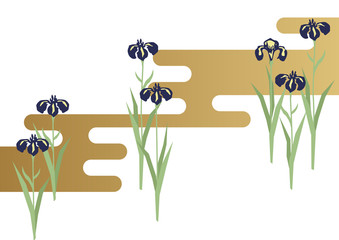 2 908 Iris Leaf Lovely Wall Murals Canvas Prints Stickers Wallsheaven