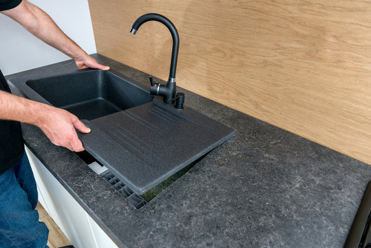 Installing A New Ceramic Sink In Kitchen