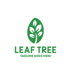 Leaf Tree Logo Design Inspiration. Flat And Beauty Icon. Leaves Symbol. Eco Graphic Vector. Flat And Unique Logotype. Identity For Company And Business.