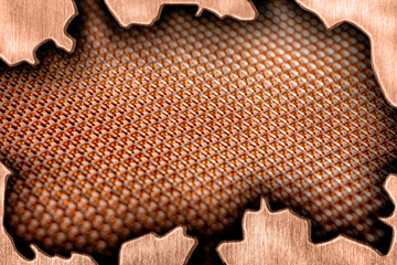 A copper grid