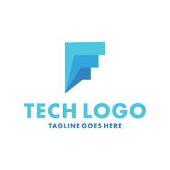 Letter F Logo Design Inspiration. Tech And Modern Icon. Lettering Character Symbol. Modern Graphic Vector. Technology And Unique Logotype. Identity For Company And Business.