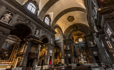 A View of western facade of the church of San Michele in Foro