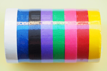 stack color masking tape.