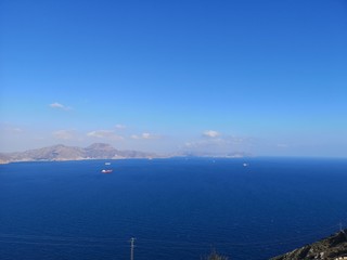 view of island in the sea