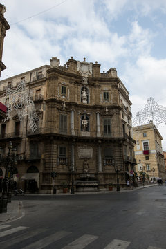 Quattro Canti in Palermo, Sicily, Italy