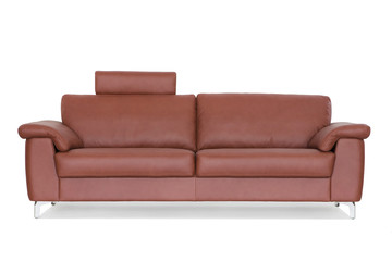 Brown sofa.