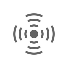 Antena wifi line icon.