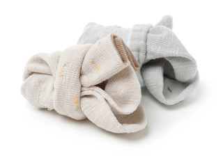 Socks on white background 