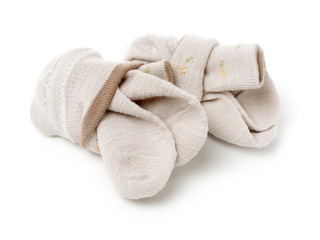 Socks on white background 