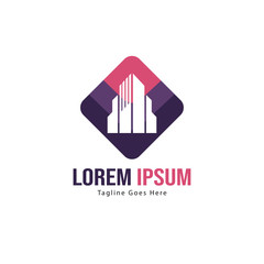 Real estate logo template design. minimalist Real estate logo with modern frame