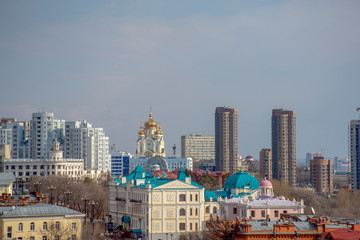 Russia. Khabarovsk: city view from the Ferris wheel