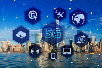 5g internet concept in technology concept