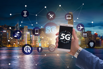 5g concept of internet connection technology