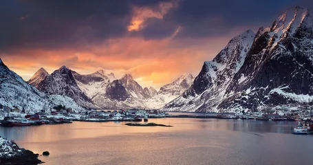 Foto op Canvas Winter in Norwegen © Jenny Sturm