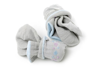 Socks on white background 