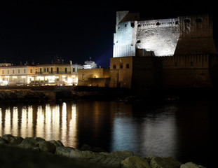 Panorama vista Castel dell'Ovo - Lungomare Napoli, Napoli, Italia