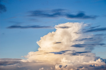 beautiful volumetric clouds